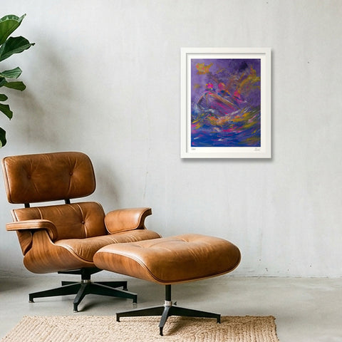 La Têmpete - The Storm — 28×35cm, 11×14" White Frame