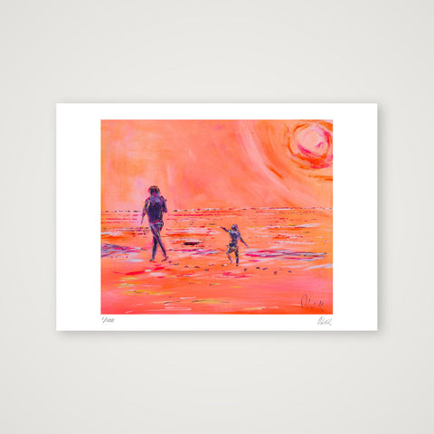 Sur les traces des géants - In the footsteps of giants — A4 (30×21cm, 12×8") Print only