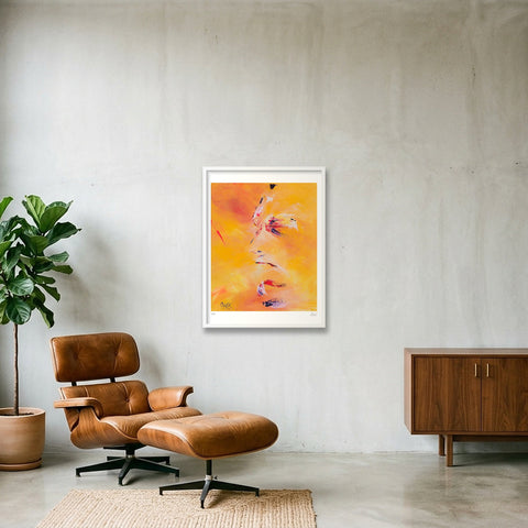 Cri silencieux. Silent scream — 60×80cm, 24×31" White Frame