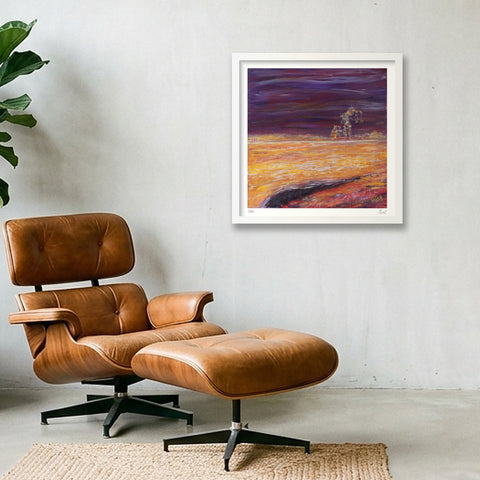 The Field - Le Champ — 40×40cm, 16×16" White Frame