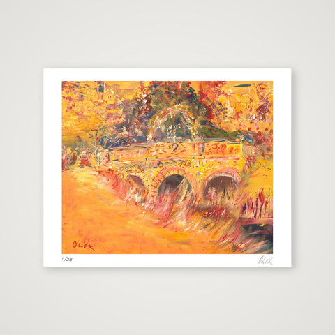 Le Pont d'Amoureux - Lover's Bridge (Walpole Park, Ealing) — 50×40cm, 20×16" Print only