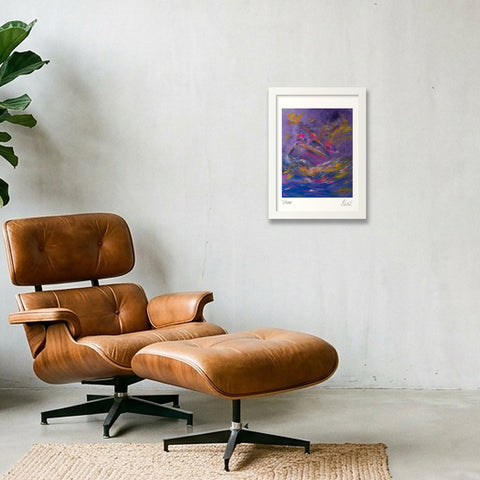 La Têmpete - The Storm — A4 (21×30cm, 8×12") White Frame