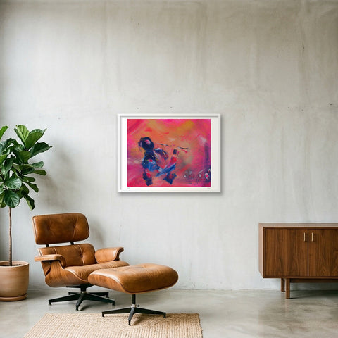 Rhapsody in Blue — 80×60cm, 31×24" White Frame
