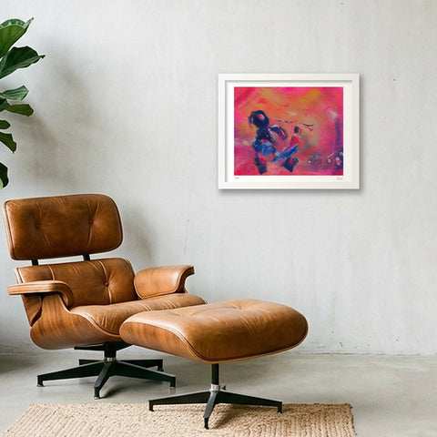 Rhapsody in Blue — 35×28cm, 14×11" White Frame