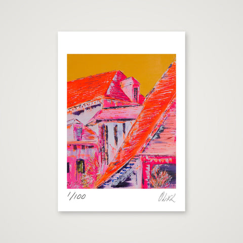 Les trois toits - The three roofs Lyons-la-Fôret 2026 1200  — A4 (21×30cm, 8×12") Print only