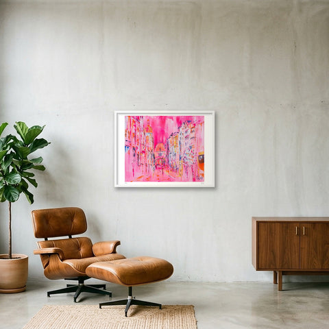 Le gros horloge - The Big Clock Rouen, Normandy — 80×60cm, 31×24" White Frame