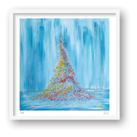 Leaning Tower of Ambition — framed