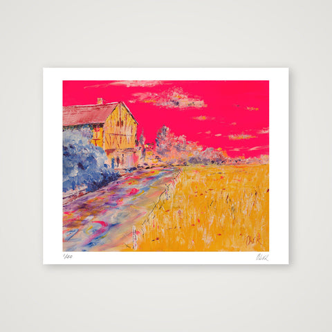 House by the river — 35×28cm, 14×11" Print only