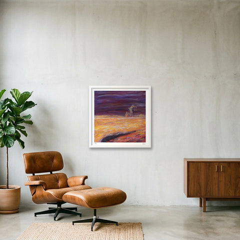 The Field - Le Champ — 50×50cm, 20×20" White Frame