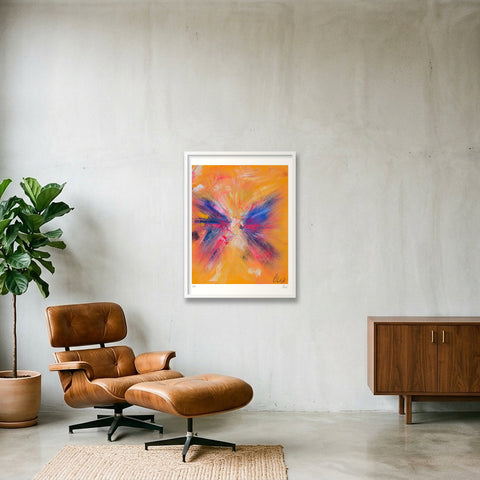 Eyes wide shut - les yeux grand fermés — 60×80cm, 24×31" White Frame