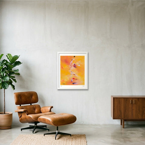 Cri silencieux.  Silent scream — 40×50cm, 16×20" White Frame