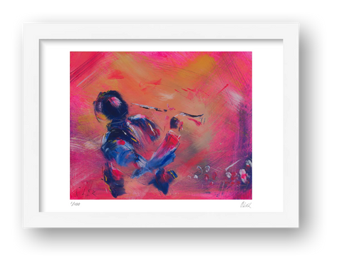 Rhapsody in Blue — framed