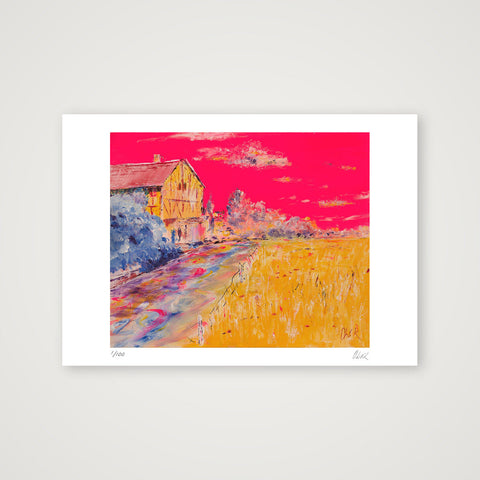House by the river — A4 (30×21cm, 12×8") Print only