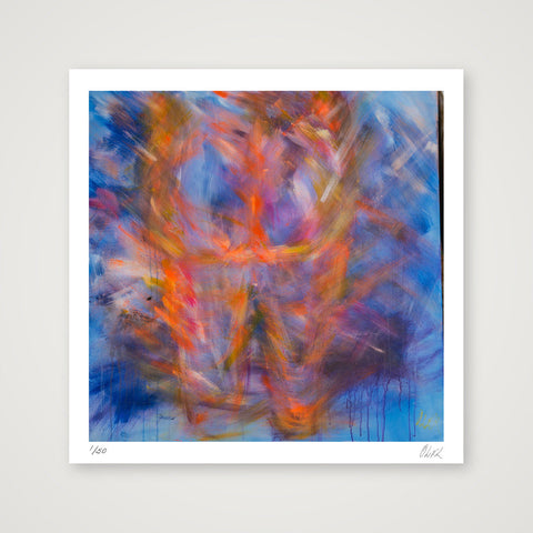 Le Pet Coloré - The coloured fart — 40×40cm, 16×16" Print only