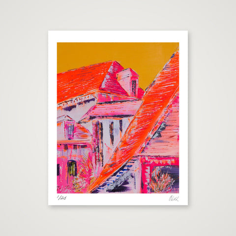 Les trois toits - The three roofs Lyons-la-Fôret 2026 1200  — 40×50cm, 16×20" Print only