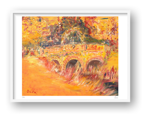 Le Pont d'Amoureux - Lover's Bridge (Walpole Park, Ealing) — framed