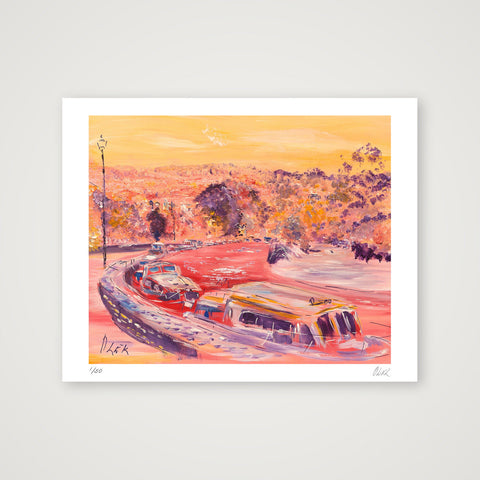 Sur la Rivière - Down by the River — 35×28cm, 14×11" Print only